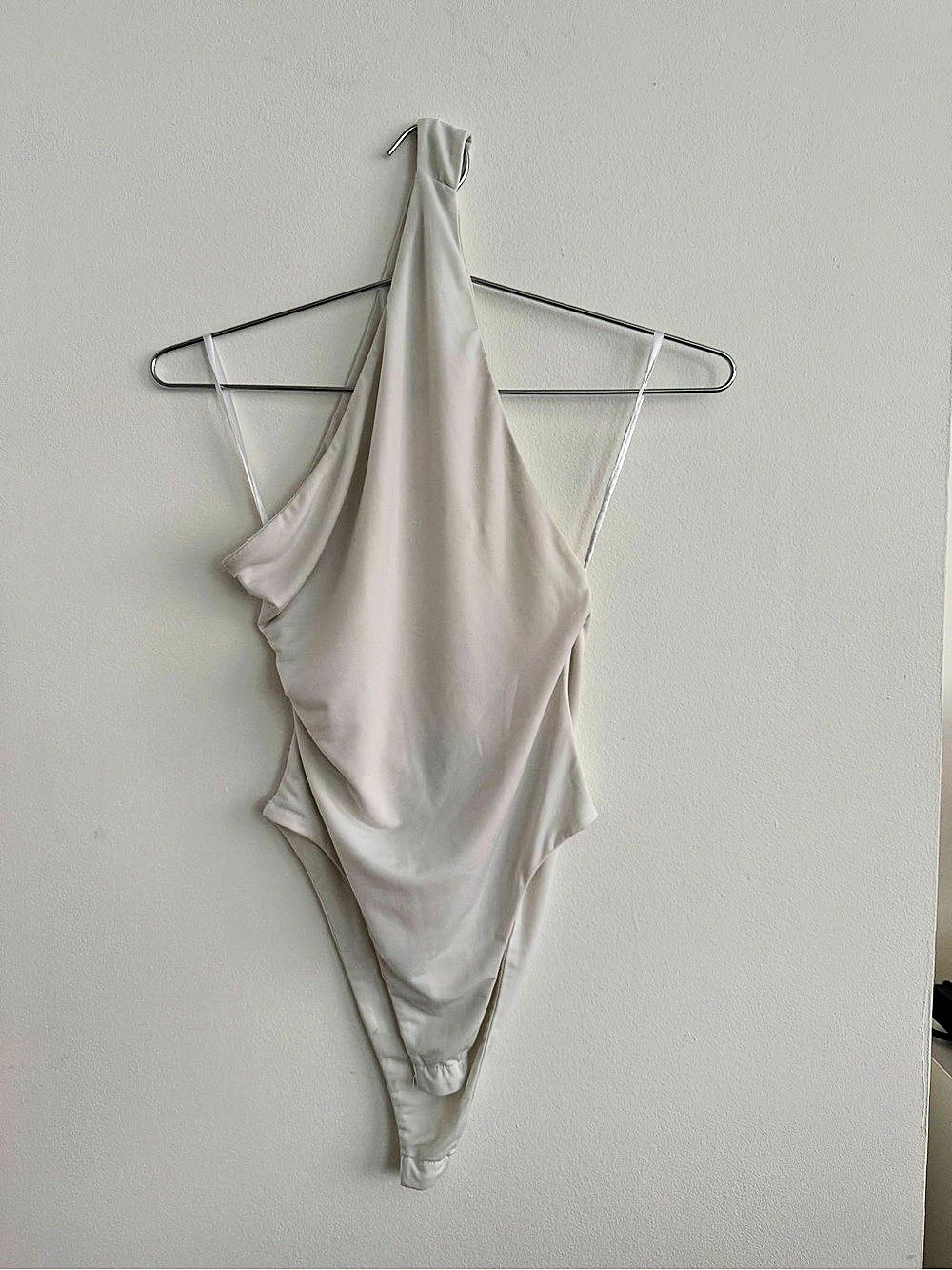 One-Shoulder White Bodysuit Like New